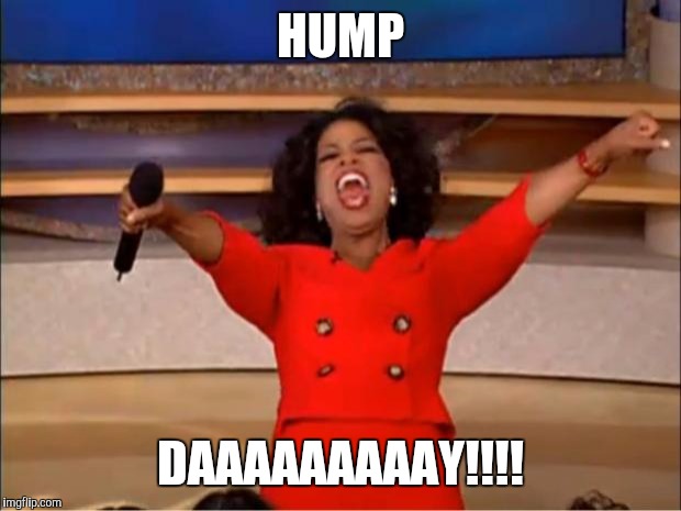 Oprah You Get A | HUMP; DAAAAAAAAAY!!!! | image tagged in memes,oprah you get a | made w/ Imgflip meme maker