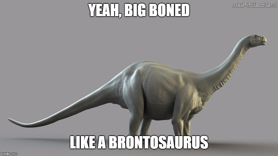 YEAH, BIG BONED LIKE A BRONTOSAURUS | made w/ Imgflip meme maker