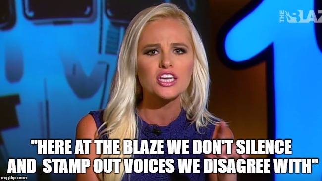image tagged in tomi lahren,silence,blaze | made w/ Imgflip meme maker