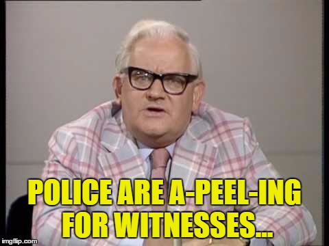 POLICE ARE A-PEEL-ING FOR WITNESSES... | made w/ Imgflip meme maker