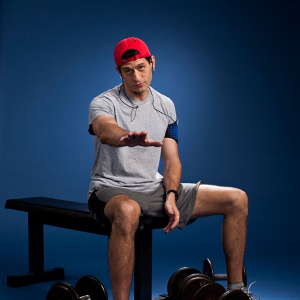 High Quality Paul Ryan Working Out Blank Meme Template