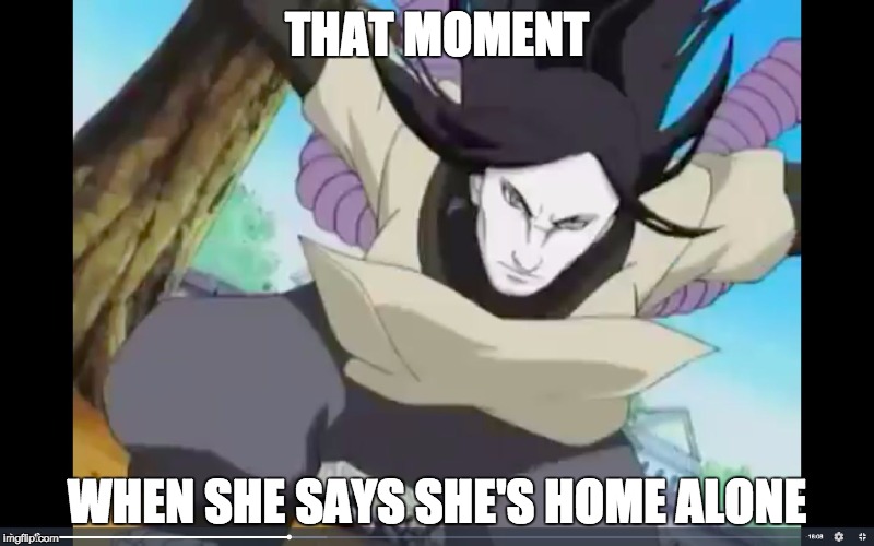 THAT MOMENT; WHEN SHE SAYS SHE'S HOME ALONE | image tagged in nicolas cage 20 | made w/ Imgflip meme maker