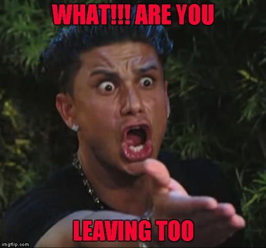 WHAT!!! ARE YOU LEAVING TOO | made w/ Imgflip meme maker