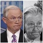 High Quality Jeff Sessions ..now and later Blank Meme Template