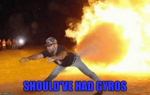 SHOULD'VE HAD GYROS | made w/ Imgflip meme maker