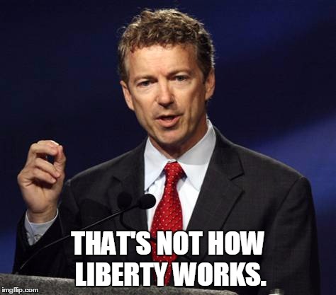 Rand | THAT'S NOT HOW LIBERTY WORKS. | image tagged in liberty,taxation is theft | made w/ Imgflip meme maker