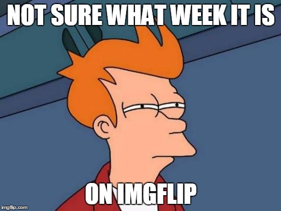Futurama Fry Meme | NOT SURE WHAT WEEK IT IS; ON IMGFLIP | image tagged in memes,futurama fry | made w/ Imgflip meme maker