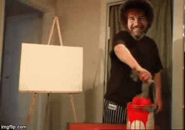 squirrel painting gif