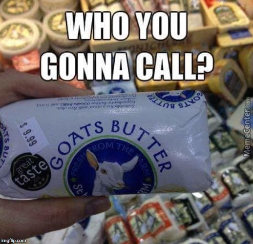 Who You Gonna Call? | image tagged in ghosts busters,funny meme,goat | made w/ Imgflip meme maker