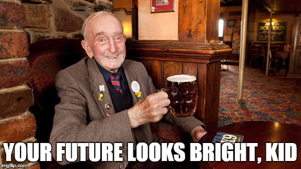 YOUR FUTURE LOOKS BRIGHT, KID | made w/ Imgflip meme maker