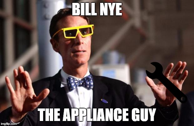 Bill Nye 3d Glasses | BILL NYE; THE APPLIANCE GUY | image tagged in bill nye 3d glasses | made w/ Imgflip meme maker