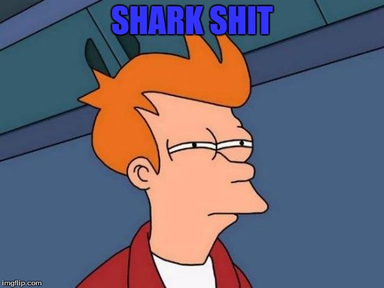 Futurama Fry Meme | SHARK SHIT | image tagged in memes,futurama fry | made w/ Imgflip meme maker