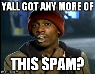 Y'all Got Any More Of That Meme | YALL GOT ANY MORE OF; THIS SPAM? | image tagged in memes,yall got any more of | made w/ Imgflip meme maker