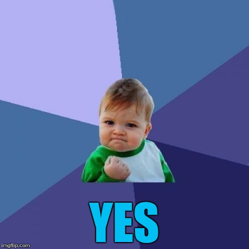 Success Kid Meme | YES | image tagged in memes,success kid | made w/ Imgflip meme maker