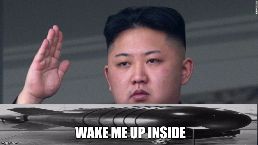 WAKE ME UP INSIDE | image tagged in nuclear bomb | made w/ Imgflip meme maker