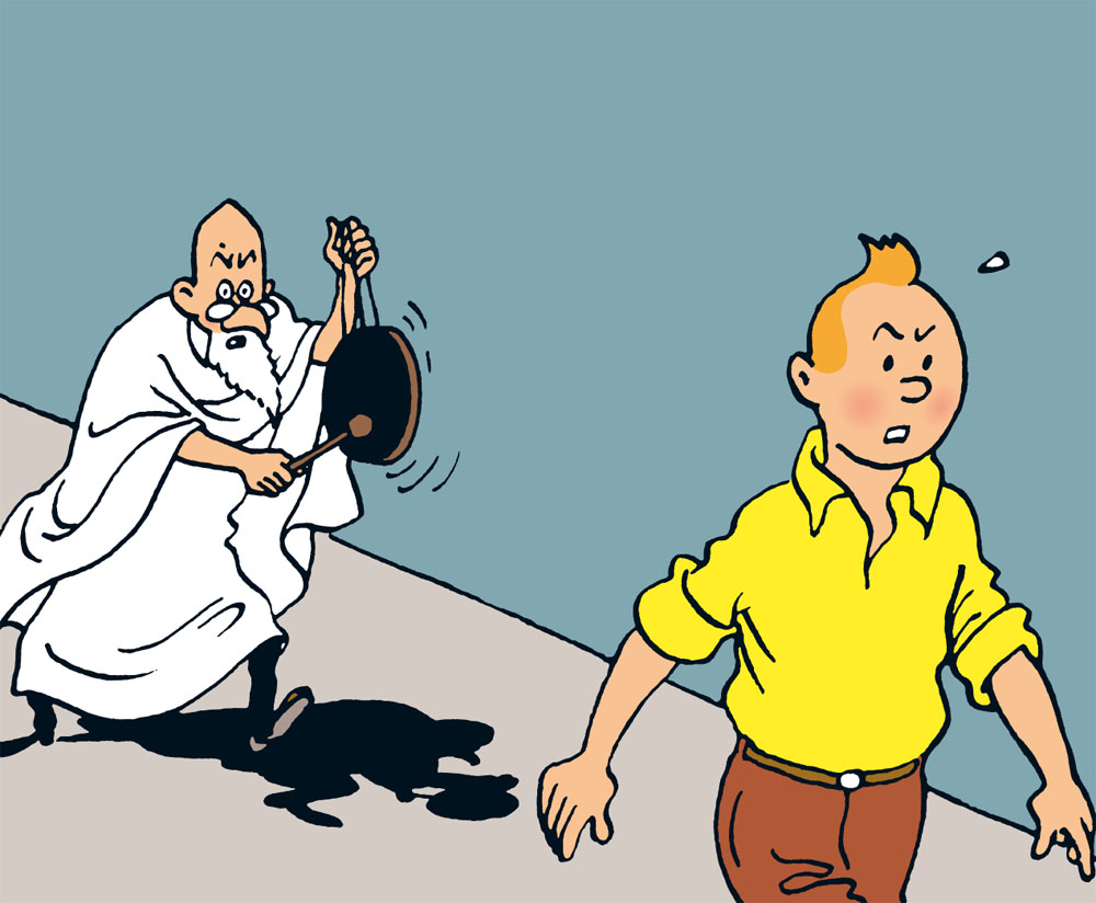 Tintin fou Blank Meme Template