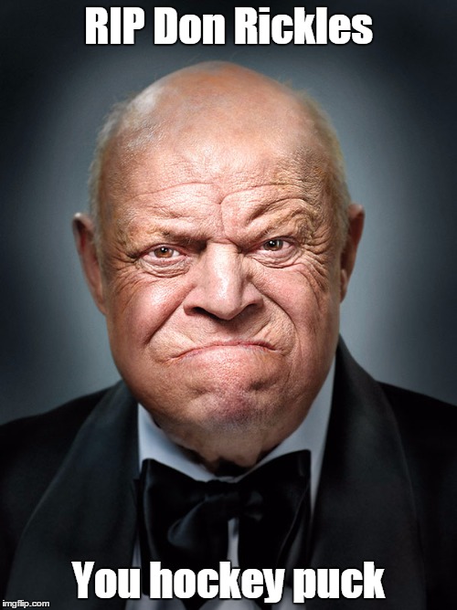 Another great one gone | RIP Don Rickles; You hockey puck | image tagged in memes,don rickles | made w/ Imgflip meme maker