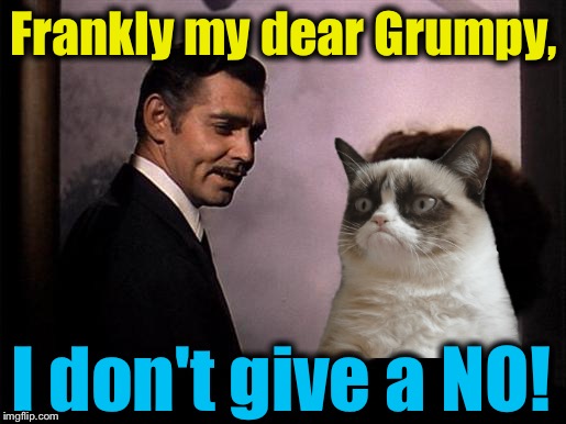 Frankly my dear Grumpy, I don't give a NO! | made w/ Imgflip meme maker