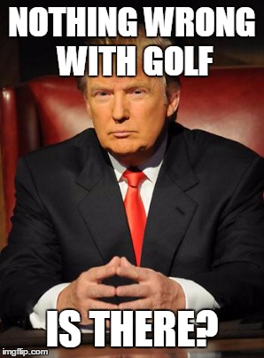 NOTHING WRONG WITH GOLF IS THERE? | made w/ Imgflip meme maker