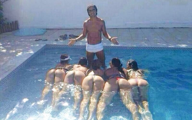 Ronaldinho and women Blank Meme Template