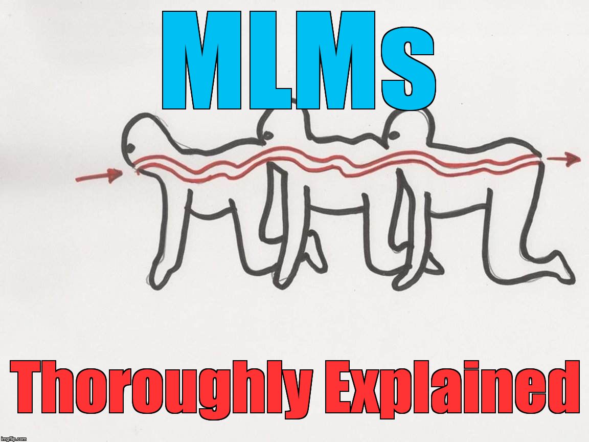 Human centipede | MLMs; Thoroughly Explained | image tagged in human centipede | made w/ Imgflip meme maker
