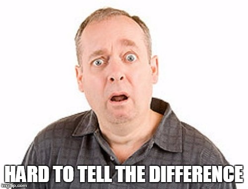 HARD TO TELL THE DIFFERENCE | made w/ Imgflip meme maker