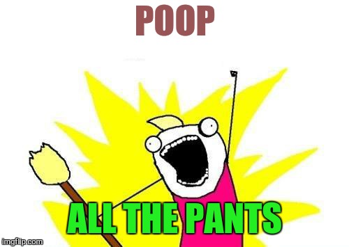 X All The Y Meme | POOP ALL THE PANTS | image tagged in memes,x all the y | made w/ Imgflip meme maker