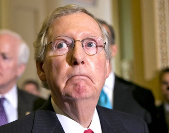 mitch mcconnell funny looking Blank Meme Template
