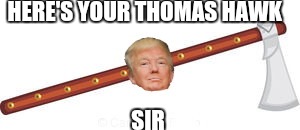 HERE'S YOUR THOMAS HAWK SIR | made w/ Imgflip meme maker