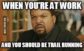 pissed off | WHEN YOU'RE AT WORK; AND YOU SHOULD BE TRAIL RUNNING | image tagged in pissed off | made w/ Imgflip meme maker