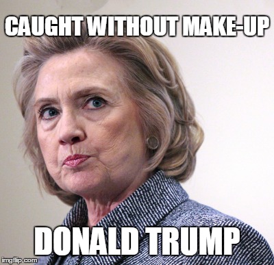 CAUGHT WITHOUT MAKE-UP DONALD TRUMP | made w/ Imgflip meme maker
