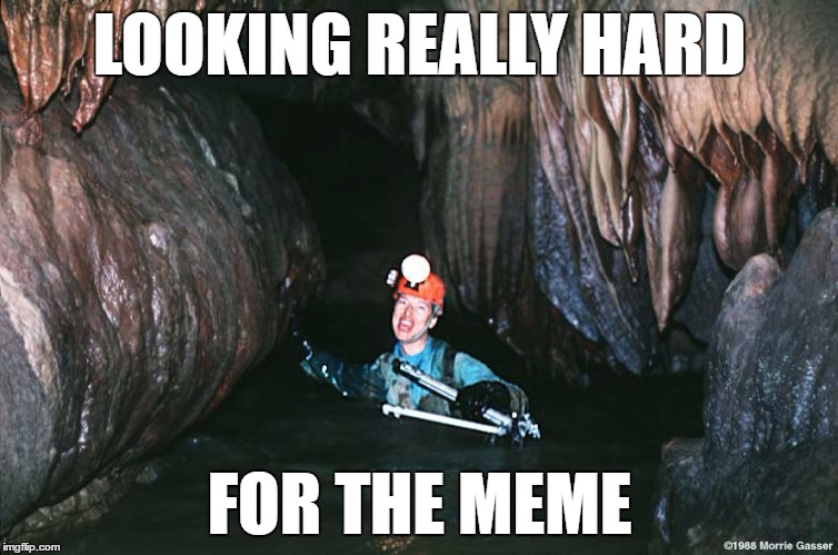 LOOKING REALLY HARD; FOR THE MEME image tagged in meme,dank,cave,search,mem...