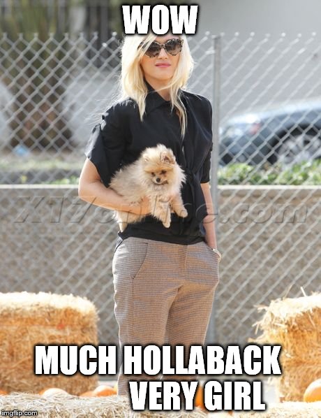 Gwen Stefani Doge | WOW; MUCH HOLLABACK             VERY GIRL | image tagged in doge | made w/ Imgflip meme maker