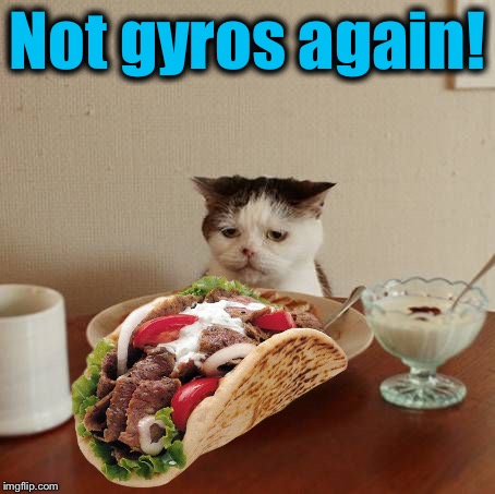 Not gyros again! | made w/ Imgflip meme maker