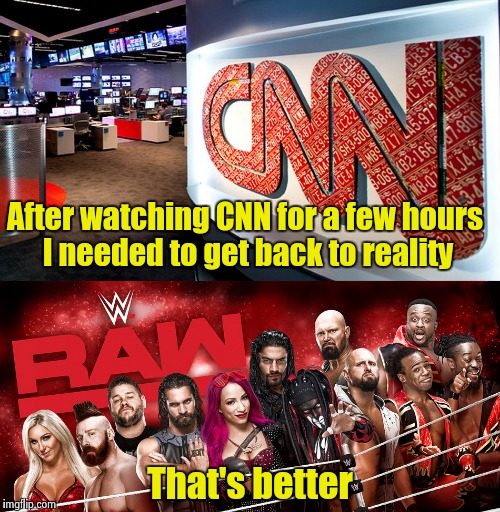 Talking back to the T.V. : Make wise program choices | After watching CNN for a few hours I needed to get back to reality; That's better | image tagged in tv,fake news | made w/ Imgflip meme maker