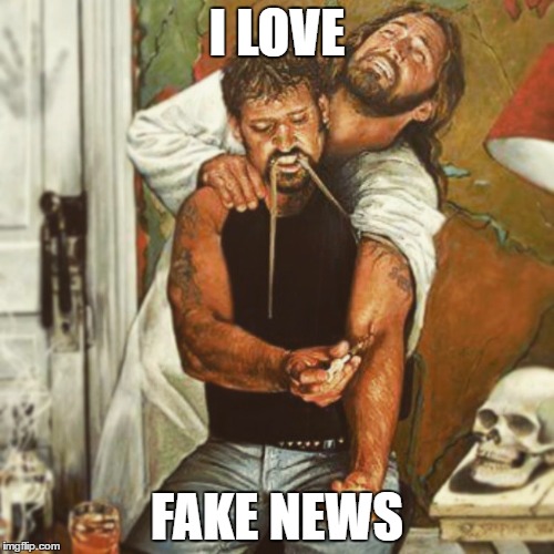 I LOVE; FAKE NEWS | image tagged in ilovefakenews | made w/ Imgflip meme maker