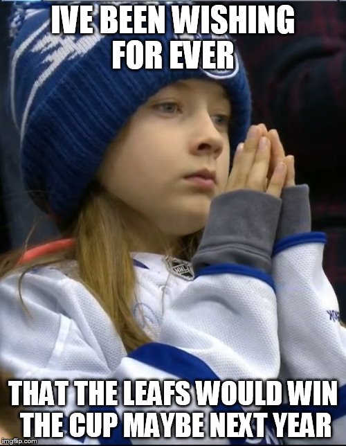 destructive leafs fan | IVE BEEN WISHING FOR EVER; THAT THE LEAFS WOULD WIN THE CUP
MAYBE NEXT YEAR | image tagged in destructive leafs fan | made w/ Imgflip meme maker