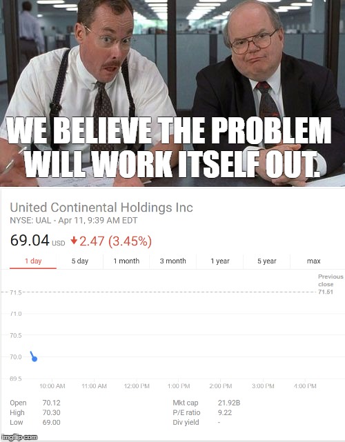 WE BELIEVE THE PROBLEM WILL WORK ITSELF OUT. | made w/ Imgflip meme maker
