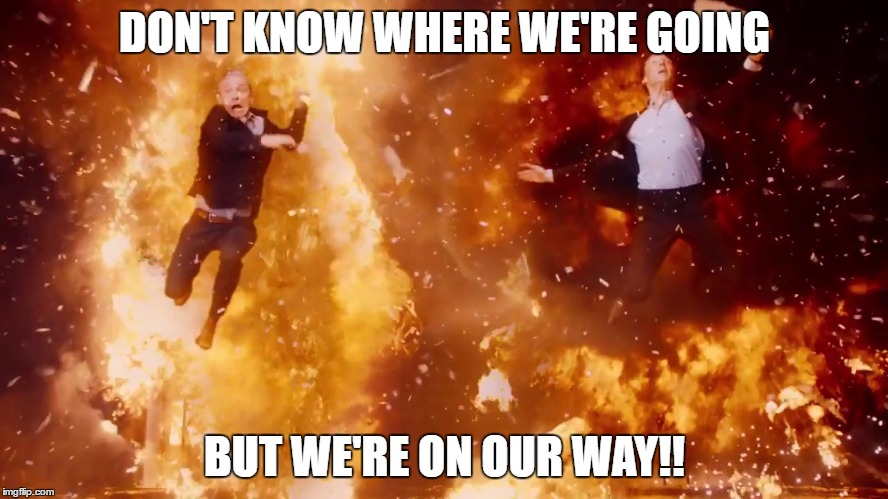 explosion week!!! April 11-18th (a zachistopbeast week)  | DON'T KNOW WHERE WE'RE GOING; BUT WE'RE ON OUR WAY!! | image tagged in explosion,sherlock holmes | made w/ Imgflip meme maker