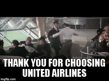 Image result for united airlines gif