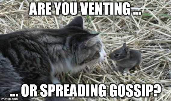 ARE YOU VENTING ... ... OR SPREADING GOSSIP? | made w/ Imgflip meme maker