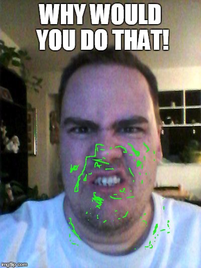 Grrr | WHY WOULD YOU DO THAT! | image tagged in grrr | made w/ Imgflip meme maker