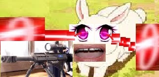 High Quality Anime Rabbit Blank Meme Template