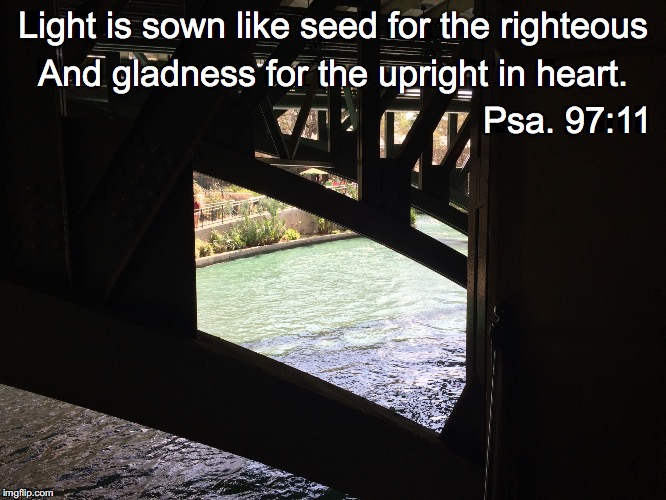 Light is sown like seed for the righteous; And gladness for the upright in heart. Psa. 97:11 | image tagged in light | made w/ Imgflip meme maker