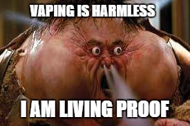Rage Quit | VAPING IS HARMLESS; I AM LIVING PROOF | image tagged in rage quit | made w/ Imgflip meme maker