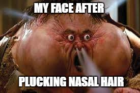 Rage Quit | MY FACE AFTER; PLUCKING NASAL HAIR | image tagged in rage quit | made w/ Imgflip meme maker