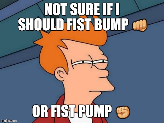 fist pump cartoon meme