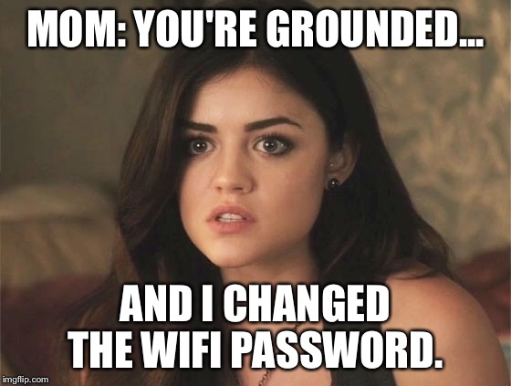 Shocked Aria | MOM: YOU'RE GROUNDED... AND I CHANGED THE WIFI PASSWORD. | image tagged in relatable | made w/ Imgflip meme maker