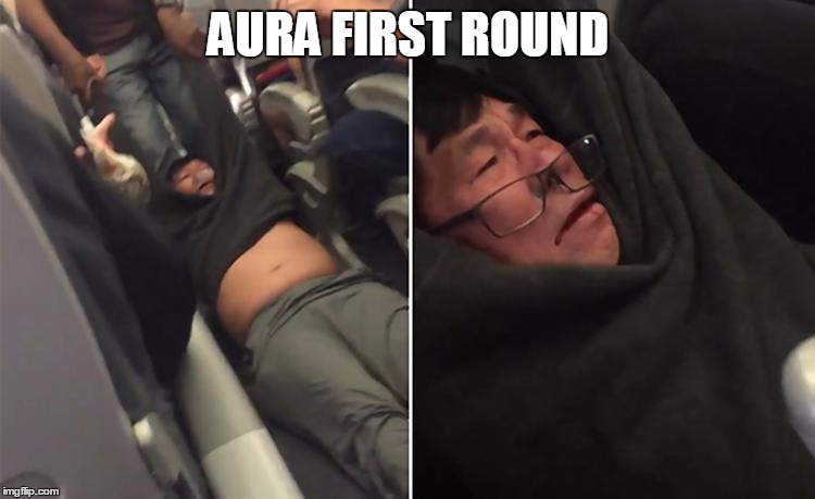 United Airlines | AURA FIRST ROUND | image tagged in united airlines | made w/ Imgflip meme maker