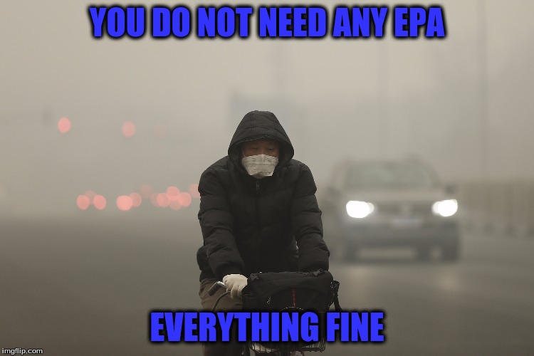 YOU DO NOT NEED ANY EPA EVERYTHING FINE | made w/ Imgflip meme maker